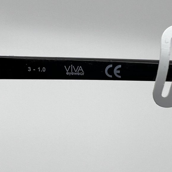 VIVA Eyewear VV4038 001 Wayfarer Square Horn Rim Eyeglass Frame Black 53-19-140 - Picture 8 of 12